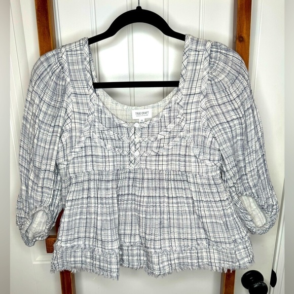Women’s/ Juniors True Craft Peplum top - Picture 1 of 5